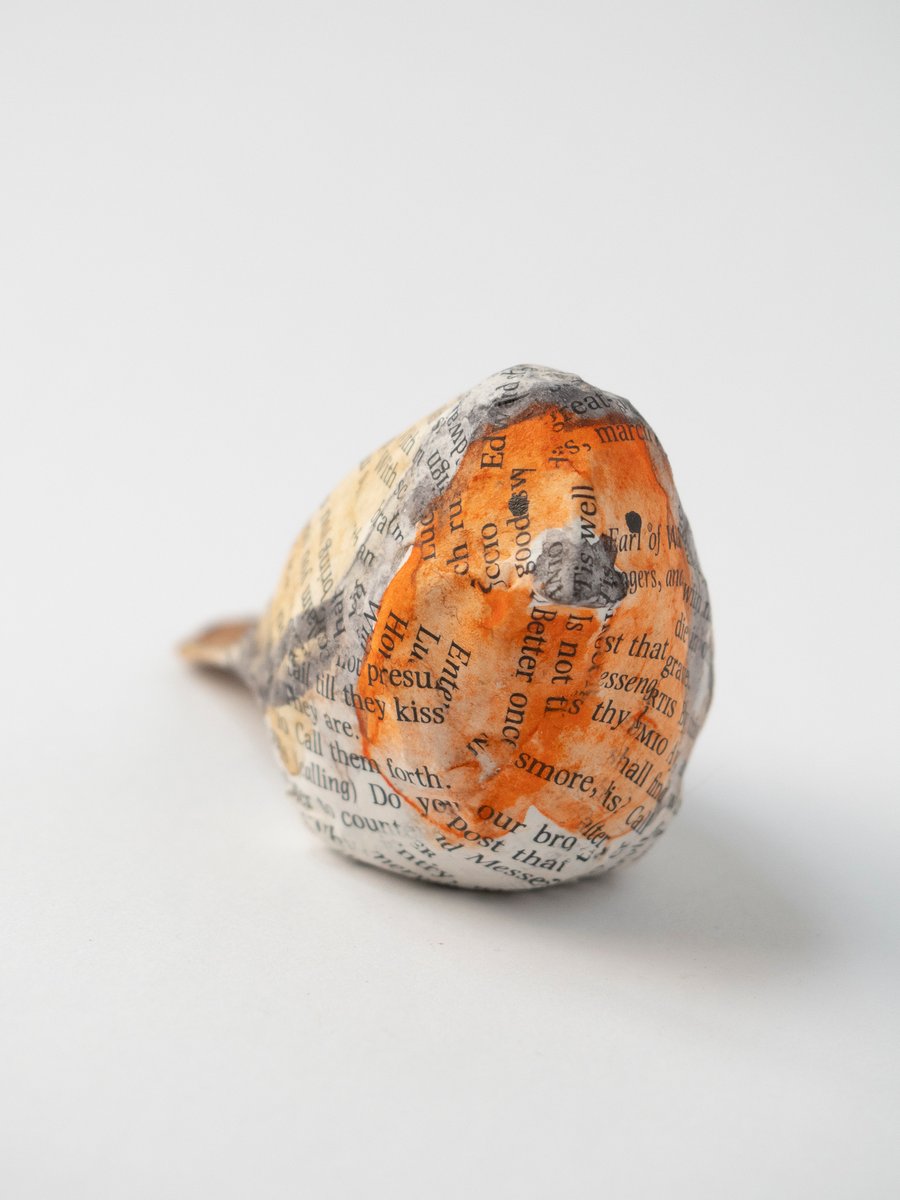 Bobbin the paper mache European Robin