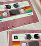 Holographic Pink Cassette Tape - Retro Y2K Mixtape Vinyl Sticker - Image 7