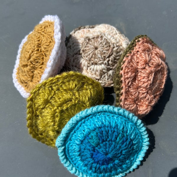 Lot of 5 Handmade crochet lavender sachets 