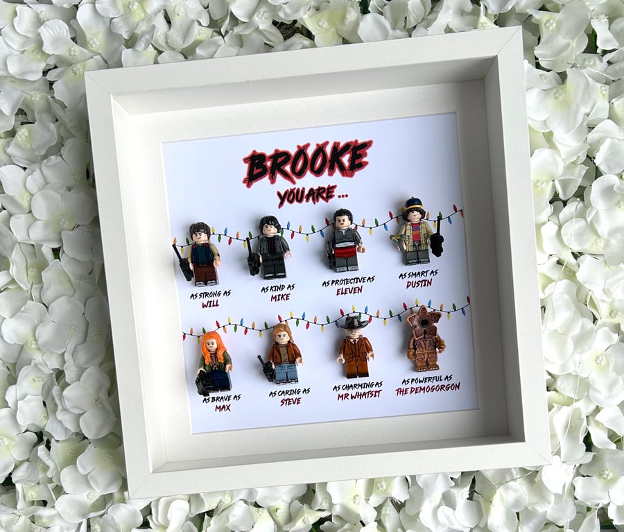 Stranger Things Customised 8 Figure Minifigure Frame