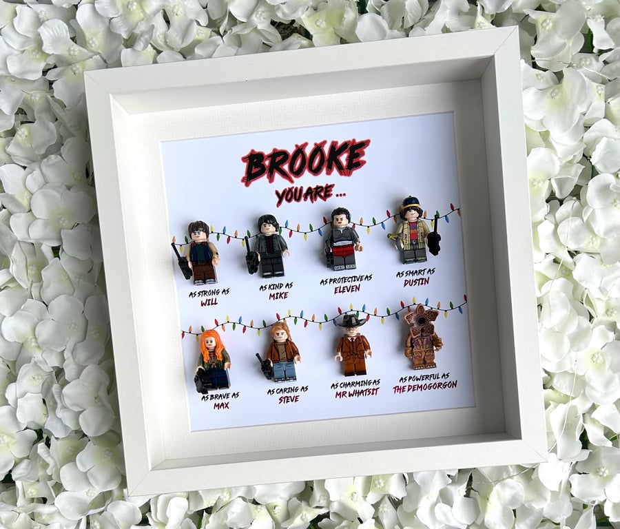 Stranger Things Customised 8 Figure Minifigure Frame