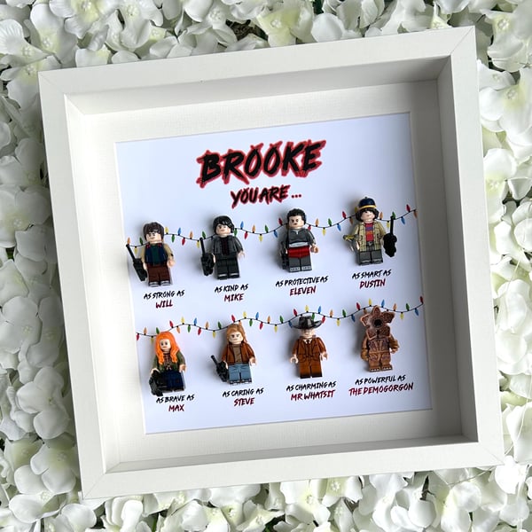Stranger Things Customised 8 Figure Minifigure Frame