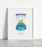 Castle Stalker, Loch Laich, Highland Landscapes, A4 art print - Image 3