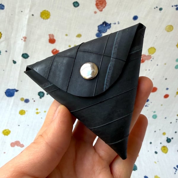 Inner Tube Coin Samosa - Medium Blue Stripe - Second: Gaps - Super Seconds