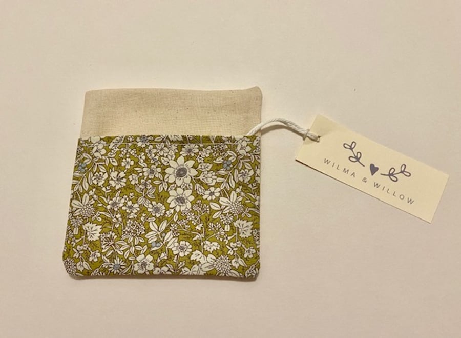 Washable face mask bag- pouch- storage