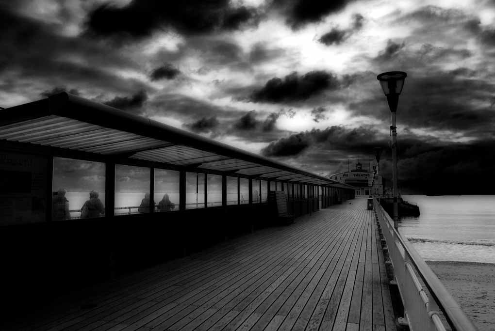 Bournemouth Pier And Beach Dorset England UK 18"X12" Print