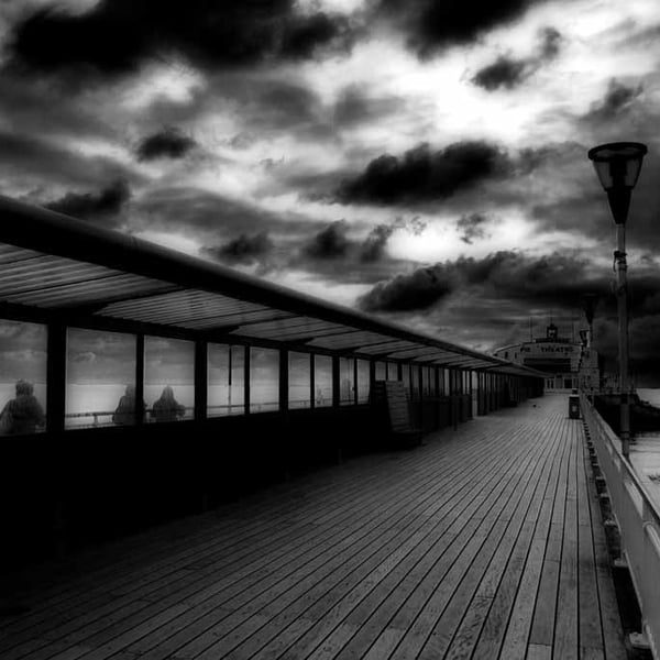 Bournemouth Pier And Beach Dorset England UK 18"X12" Print