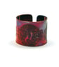Etched copper moongazing hare ring - adjustable size - Image 4