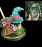 Magic Witches Hat and Broom (Turquoise) OOAK Handmade - Image 5