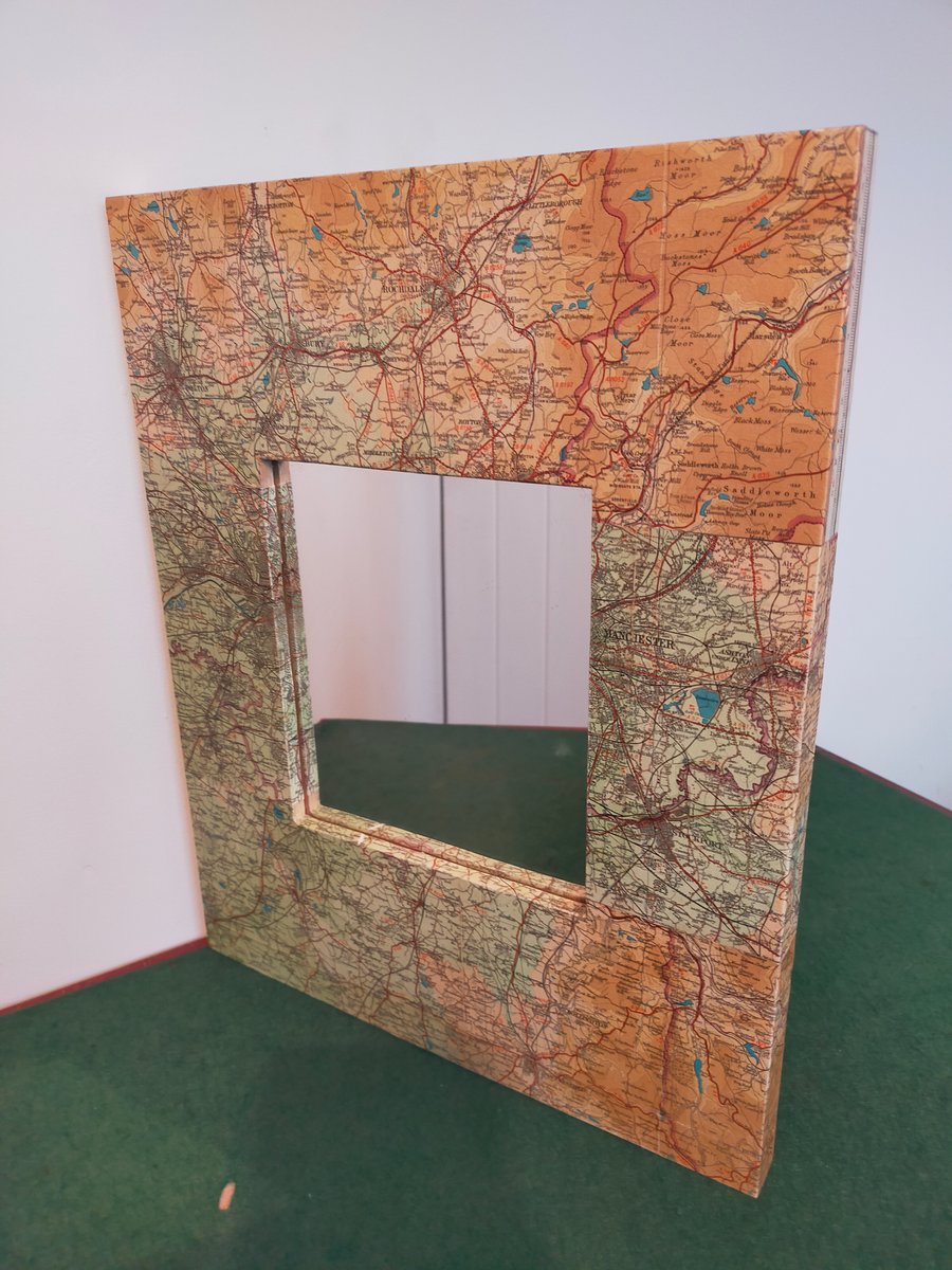 1940 Manchester map mirror