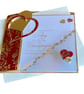 Handmade Ruby Wedding Anniversary Card. Elegant Champagne Congratulations Card - Image 7