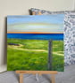 Original coastal landscape in acrylic on canvas
