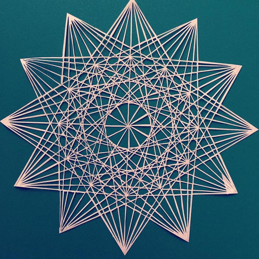 Star: A Mathematical Construction Paper cut 