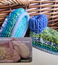 Baby Boy's Hand Knitted Booties 3-6 months size  - Image 4