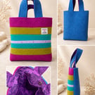 Harris Tweed one of kind Patchwork tote bag
