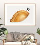 Cornish Pasty Art Print - Cornwall Art - Image 2