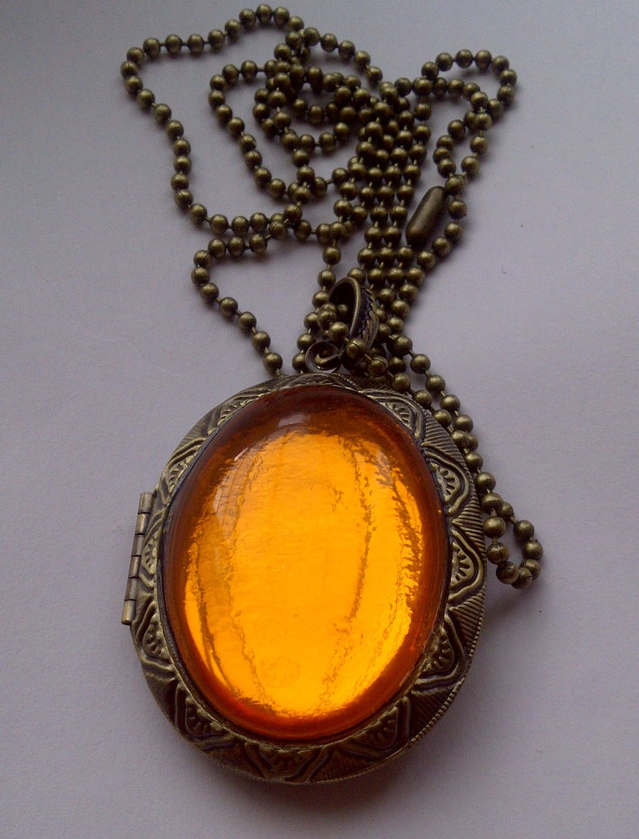 Vintage Style Locket Pill Box On A Fashionable Folksy