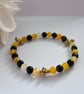 Golden Bee Gemstone Stretch Bracelet - Image 5