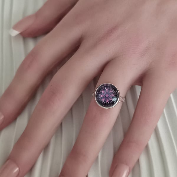 Mandala Ring Purple & Pink