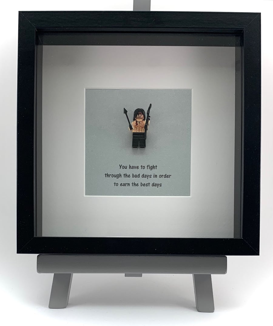 Rambo mini Figure frame.