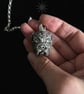 Bulldog Necklace - Sterling Silver - Oversized Charm - Image 1