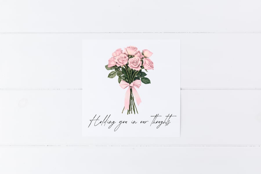 Holding You in Our Thoughts Sympathy Card