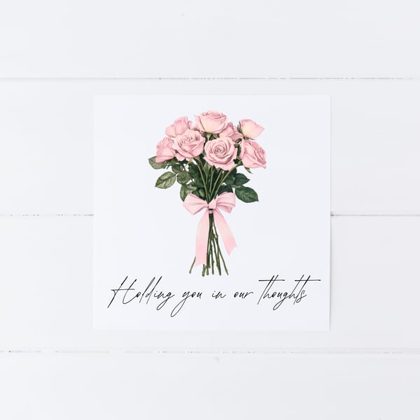 Holding You in Our Thoughts Sympathy Card