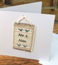 Nan birthday card & keepsake mini hanging gift, Number 1 Nan card - Image 4