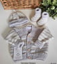 Designer Merino Wool Hand Knitted Baby Cardigan Gift Set Size 3-6 months  - Image 8