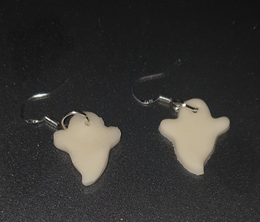 Glow in the dark ghost earrings