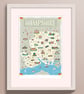 Hampshire illustrated map poster A2, New Forest - Image 7