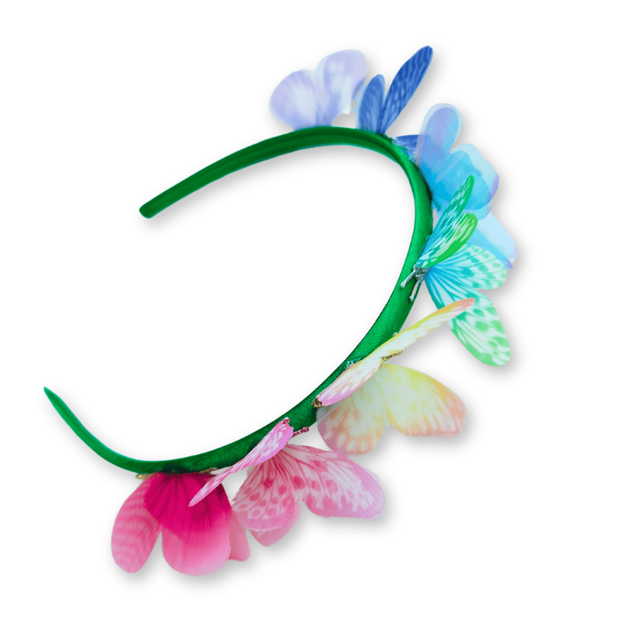 Rainbow Butterfly Headband