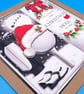 Funny Golf Christmas card, Large, decoupage - Image 2