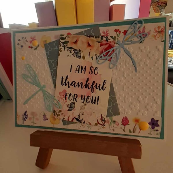 Dragon Fly Thank you Card