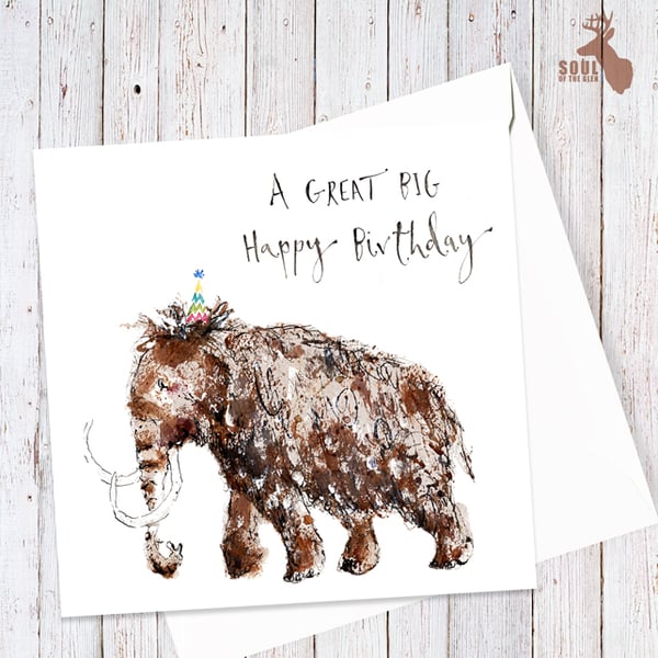 Mammoth "A Great Big Happy Birthday" Card