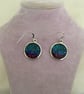 Round Tricolour Drop Earrings - Image 6