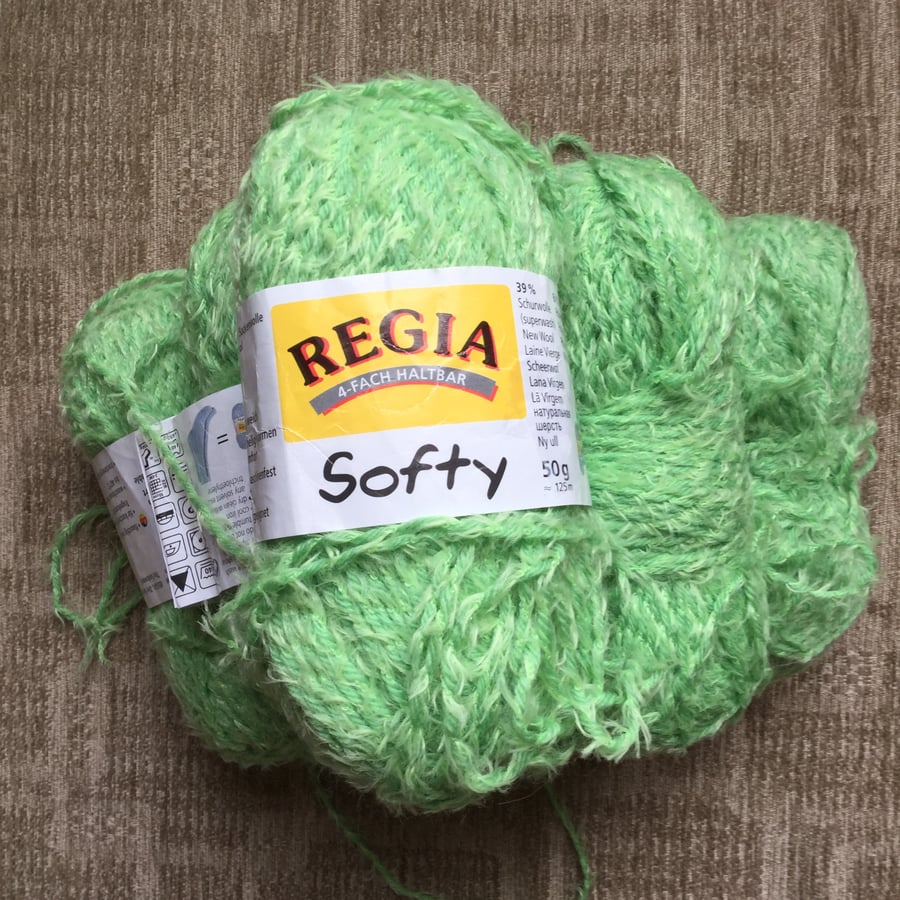 Regia Softy Sock Yarn Pack of 6 in Green