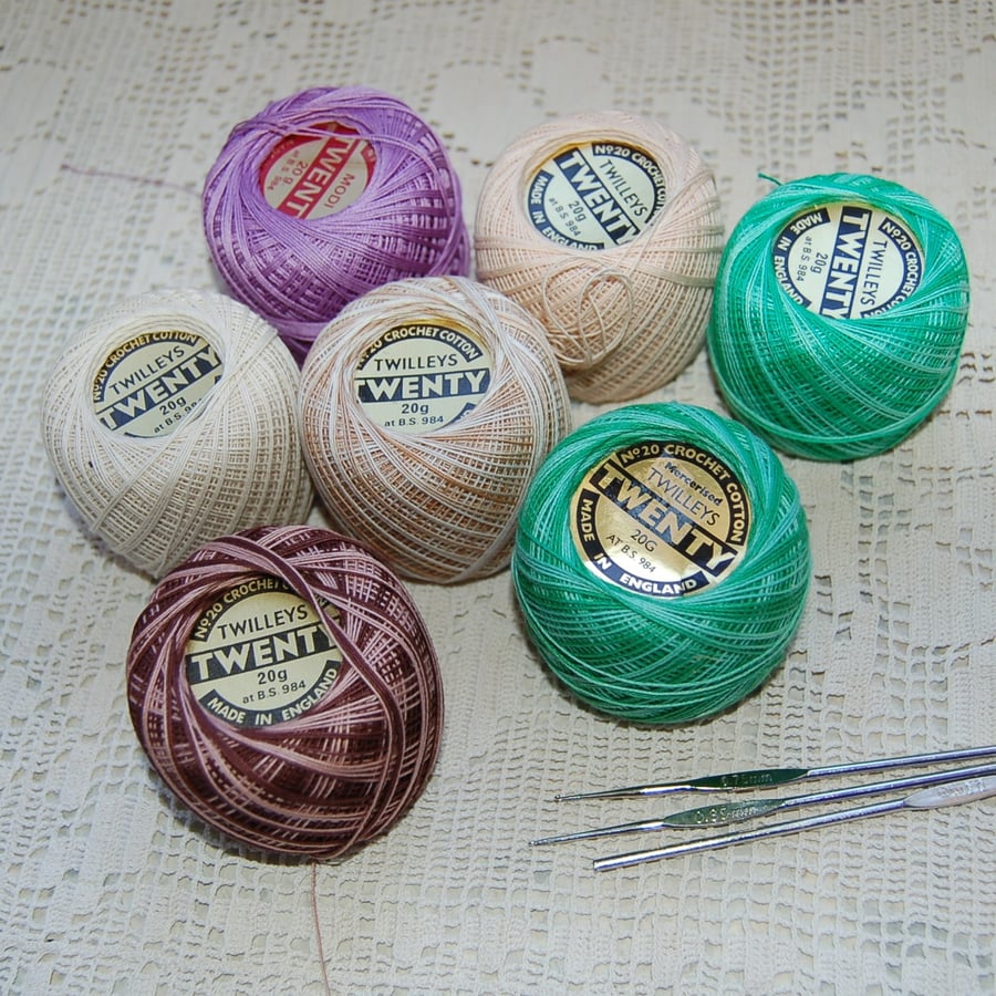Destash - Twilleys TWENTY crochet cotton
