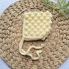 Crochet Bobble Pixie Bonnet, Hat, Baby Hat. Newborn