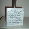 shabby chic distressed  plaque-friend plaque/sign