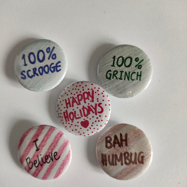 Christmas badges