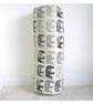 Bolster Cushion Cover 16"x6" Round Cylinder Roll Pillow Elephants Grey - Image 6