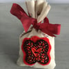 Red Heart Lavender Bag 