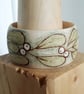 Pyrography mistletoe wooden bangle  - Image 4