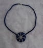 Blue and Grey Windmill pendant - Image 2
