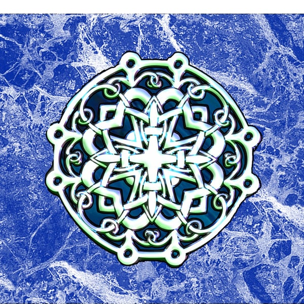 Celtic Marble Laptop Skin Fabric Sticker