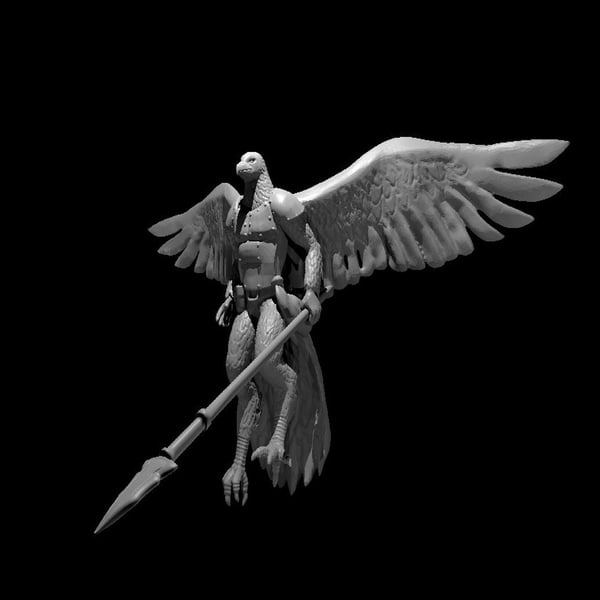 Aarakocra - 3D Printed Resin DnD Pathfinder Tabletop RPG Figure Mini Miniature