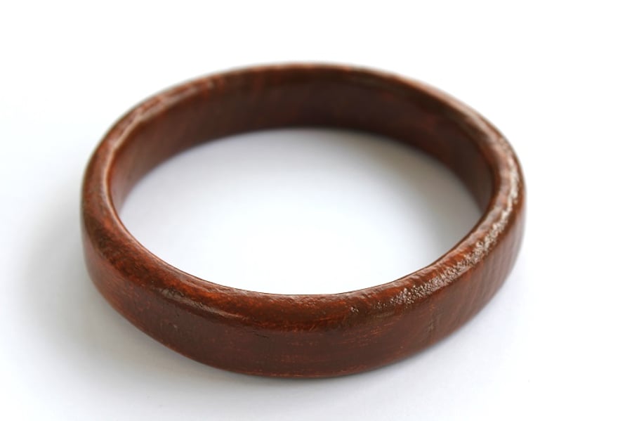 Handmade Wooden Bangle (Dark Finish)