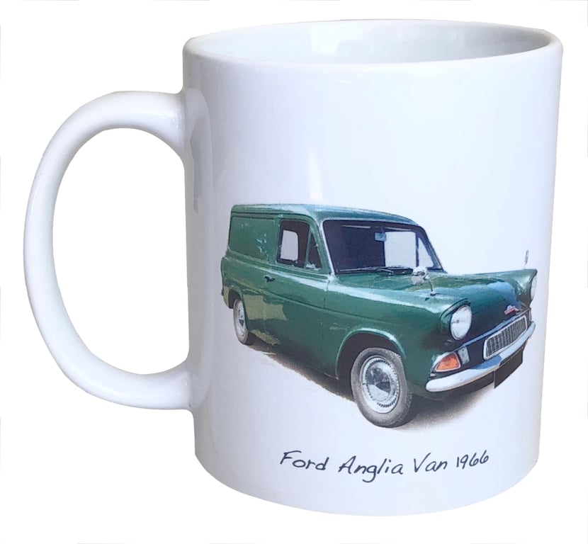 Ford Anglia Van 1966 - 11oz Ceramic Mug 