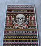 Ancient Viking Ruin Gothic Skull and Cross Bone Library A4 Photo Print 
